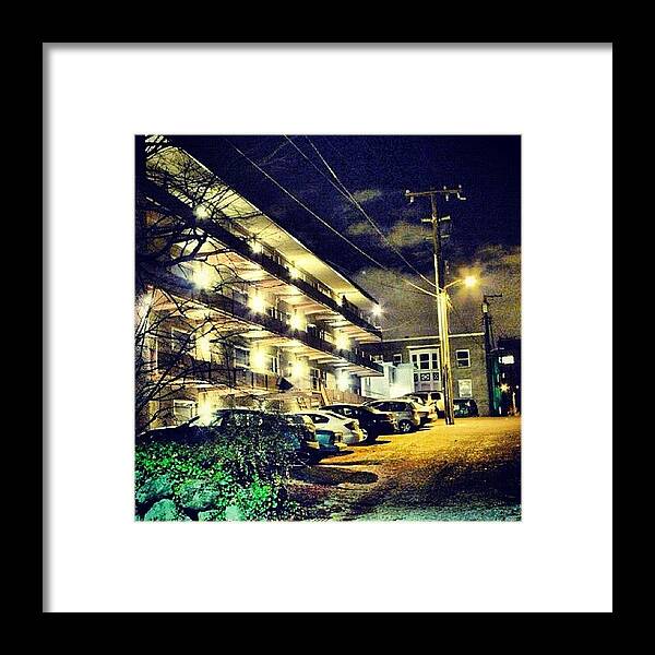 Instapic Framed Print featuring the photograph #night #seattle #igaddict #instago by T Catonpremise