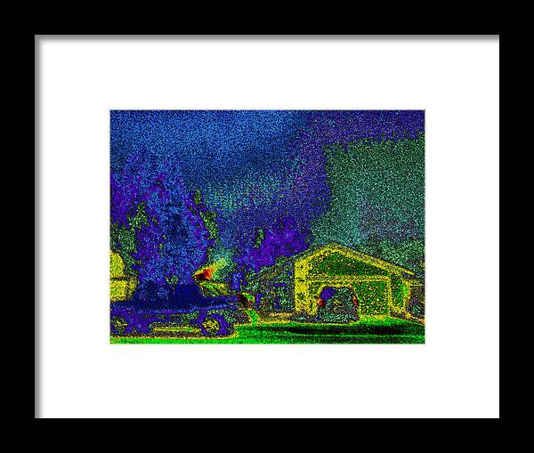 Sky Framed Print featuring the digital art Night Sky by Eric Forster