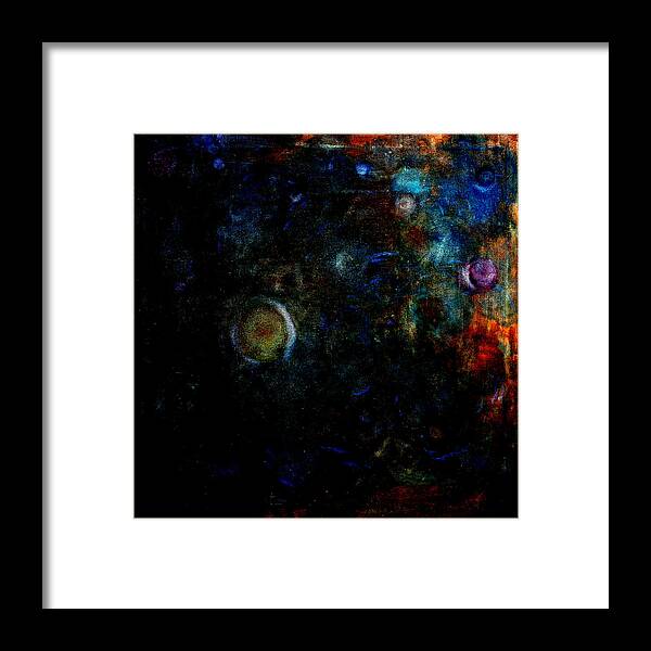 Abstract Framed Print featuring the painting Night Watch by Tom Roderick