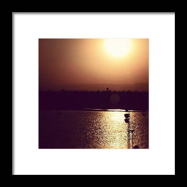 Icatch Framed Print featuring the photograph Nile River From Luxor, Egypt by Ilaria Agostini