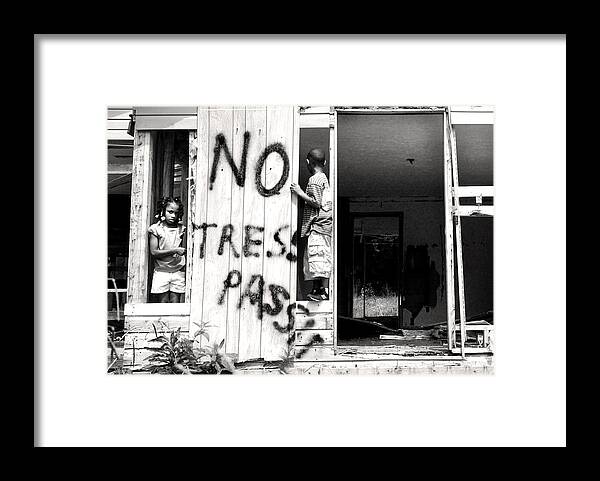 Photography Framed Print featuring the photograph No Trespassing by Tammy McKinley