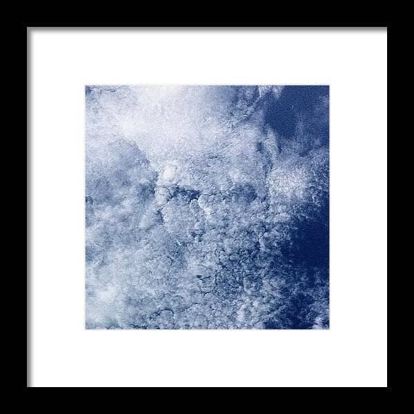 Cloudface Framed Print featuring the photograph #nofilter #original #face #cloudface by Brian Adams
