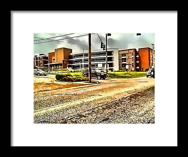 North Arkansas Regional Medical Center Framed Print featuring the digital art North Arkansas Regional Medical Center by Kathy Tarochione