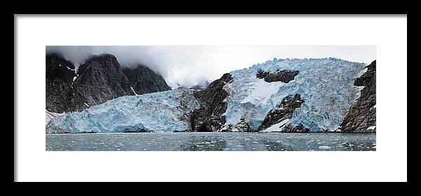 Northwestern Glacier Framed Print featuring the photograph Northwestern Glacier by Wes and Dotty Weber