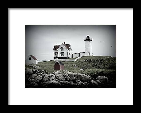 Nubble Framed Print featuring the photograph Nubble by Tricia Marchlik