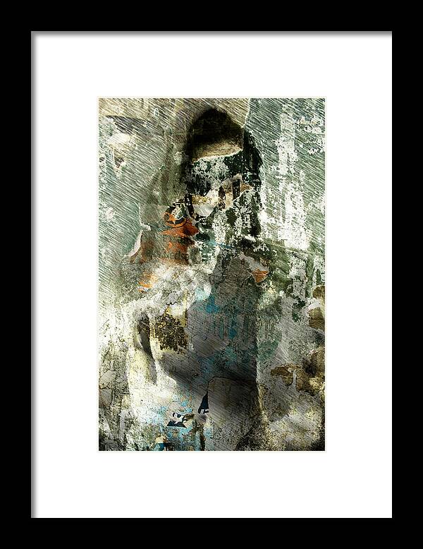 Nude Framed Print featuring the digital art Nude Stranger by Andrea Barbieri