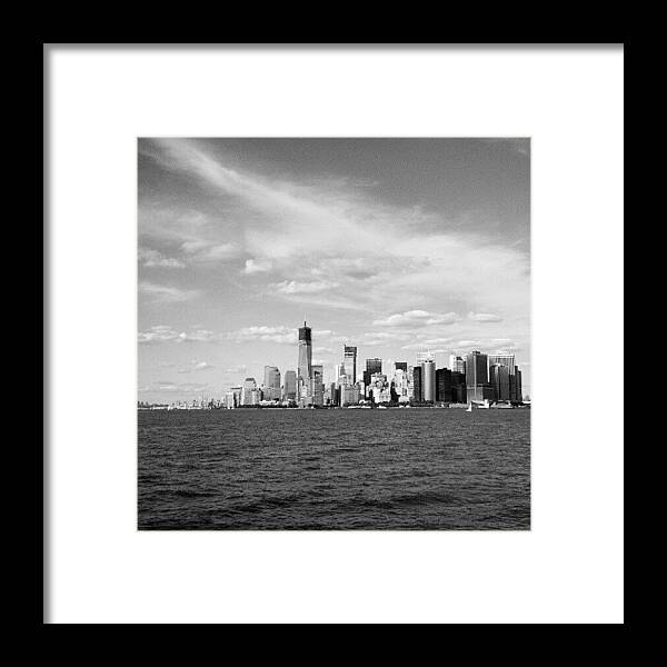 New York City Framed Print featuring the photograph NYC Skyline by Oliver Wintermantel
