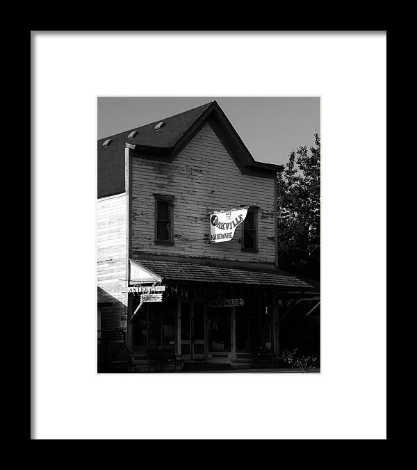 Fine Art Photography Framed Print featuring the photograph Oakville Hardware 1890 by David Lee Thompson