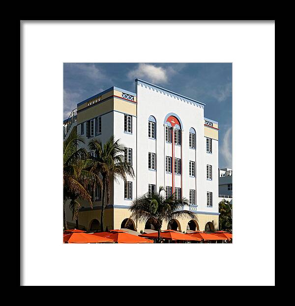 Art Deco District Miami Beach Framed Print featuring the photograph Ocean's Ten. Miami. FL. USA by Juan Carlos Ferro Duque