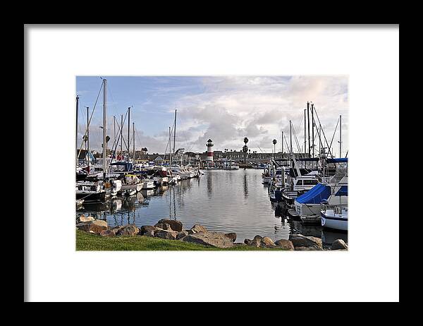 Light House Framed Print featuring the photograph Oceaside Harbor by Bridgette Gomes
