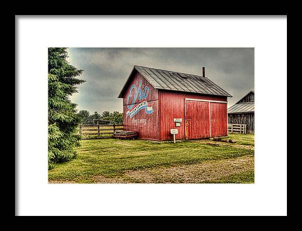 Red Barns Framed Print featuring the photograph Ohio Barn by Mary Timman