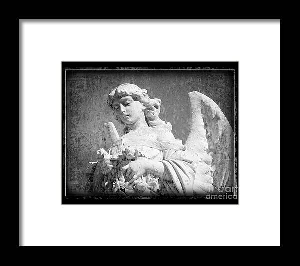 Angel Framed Print featuring the photograph Old Angel by Jeanne Woods