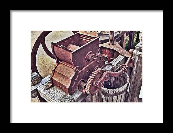 Old Apple Press Framed Print featuring the photograph Old Apple Press 3 by Bill Owen