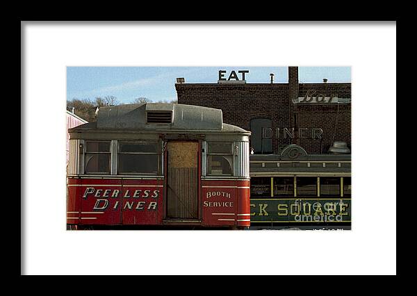  Framed Print featuring the photograph Old Diners by Jonathan Fine