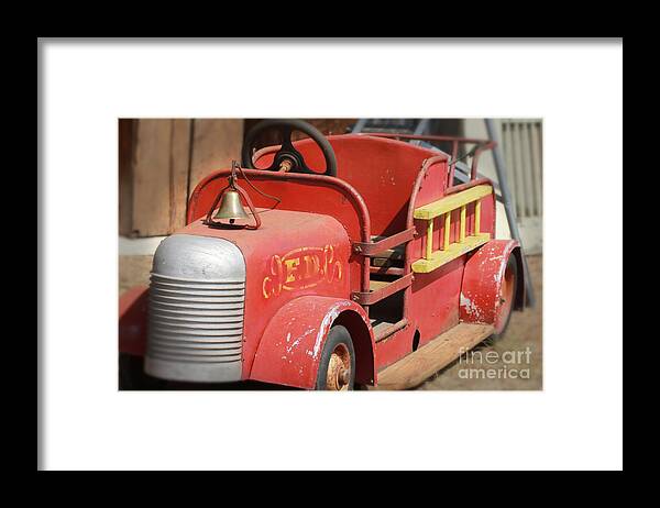 Fires Trucks Framed Print featuring the photograph Old Faithful by Lori Mellen-Pagliaro