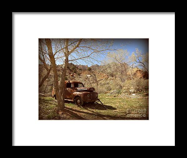Car Framed Print featuring the photograph Old Ford by Tatyana Searcy