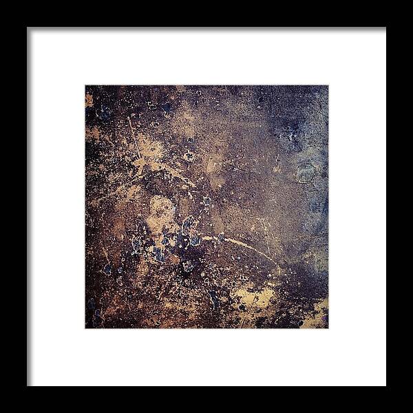 Macro Framed Print featuring the photograph Old iron trunk by Nic Squirrell