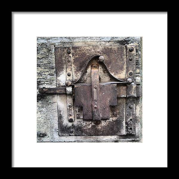 Lock Framed Print featuring the photograph Old lock by Nic Squirrell