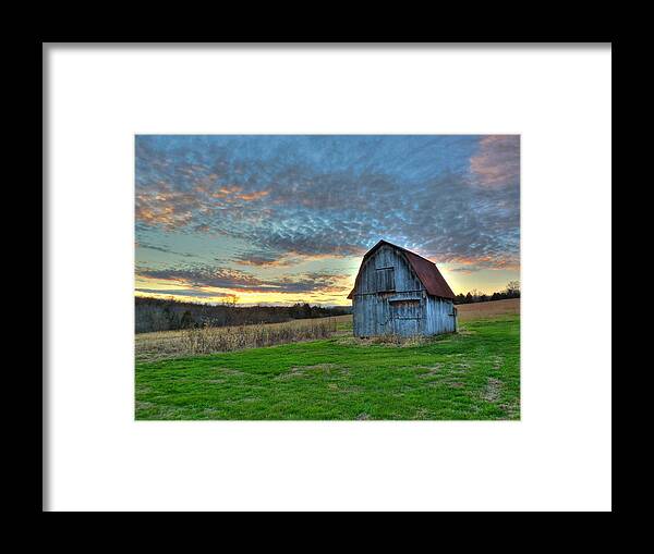 Barn Framed Print featuring the photograph Old Mines Barn by William Fields