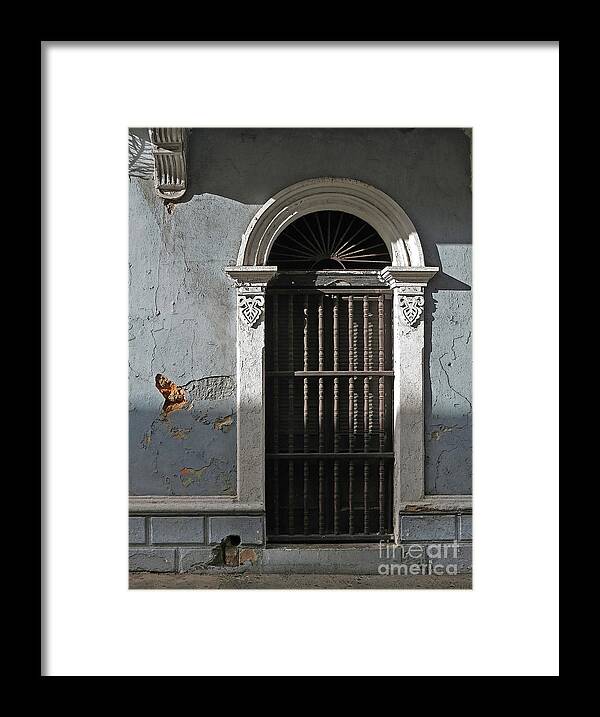 Architecture Framed Print featuring the photograph Old San Juan Portal by Deborah Smith