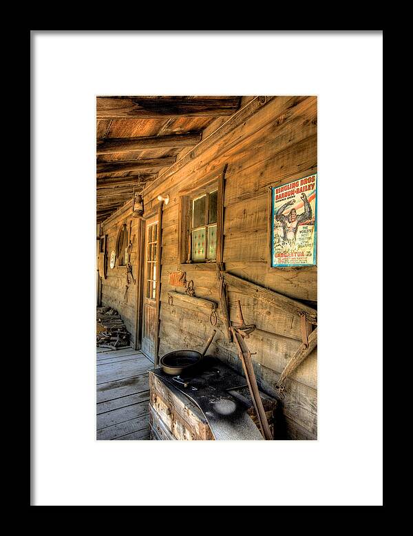 Cabin Framed Print featuring the photograph Old School Store by Joseph Urbaszewski
