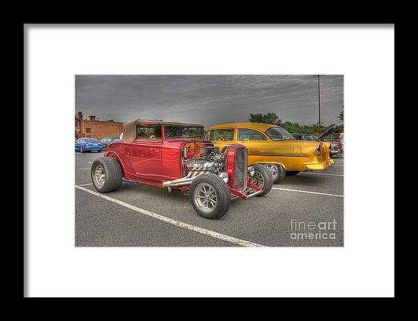 American Framed Print featuring the photograph Old Time Parking Lot II by Lee Dos Santos