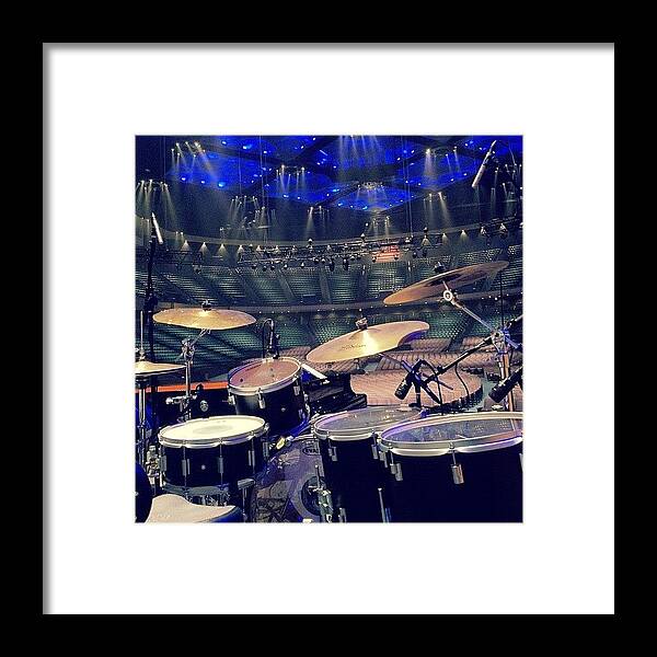 Churchin Framed Print featuring the photograph On Drums At Lakewood This Evening!!!! by Walter Hype Hall