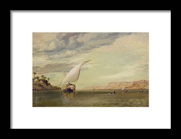 Xyc158767 Framed Print featuring the photograph On the Nile by Edward William Cooke