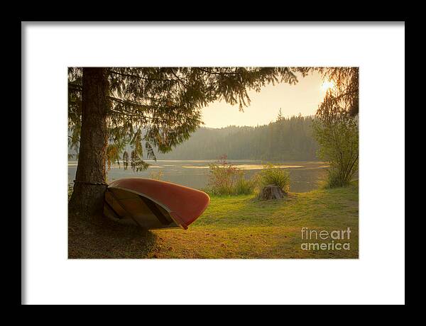 Elk Creek Reservoir Framed Print featuring the photograph On the Shore by Idaho Scenic Images Linda Lantzy