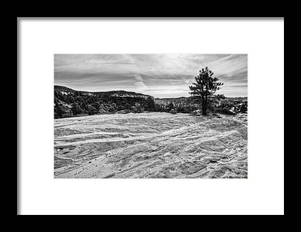 Landscape Framed Print featuring the photograph On the Way to Subway by Chad Dutson