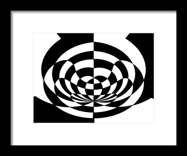Op Art 2 Framed Print featuring the painting Op Art 2 by Two Hivelys