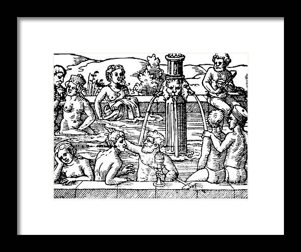 Science Framed Print featuring the photograph Open-air Bath Balneology 1571 by Science Source