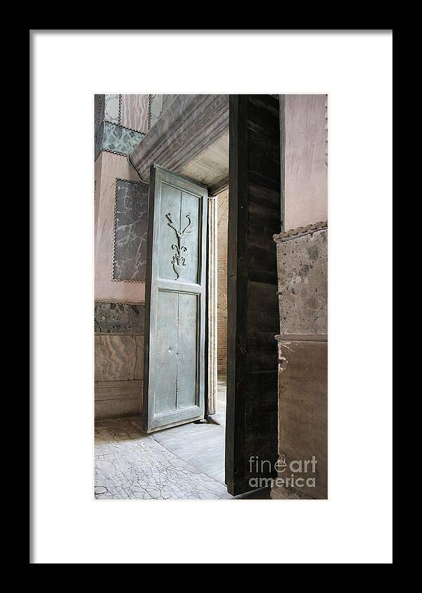 Hagia Sohia Framed Print featuring the photograph Open Door Hagia Sophia - Istanbul by Christiane Schulze Art And Photography
