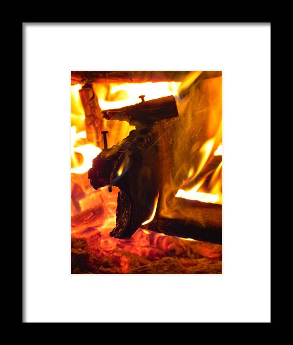 Fire Framed Print featuring the photograph Open Wide by Azthet Photography