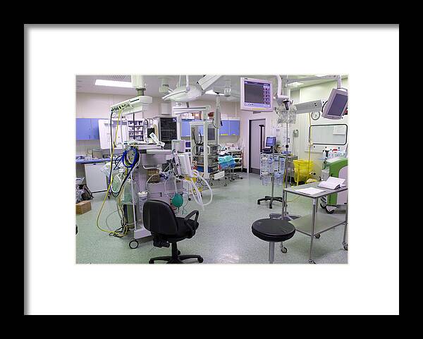 Machine Framed Print featuring the photograph Operating Theatre by Mr Gordon Muirtony Mcconnell