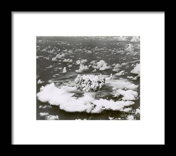 History Framed Print featuring the photograph Operation Crossroads by Photo Researchers