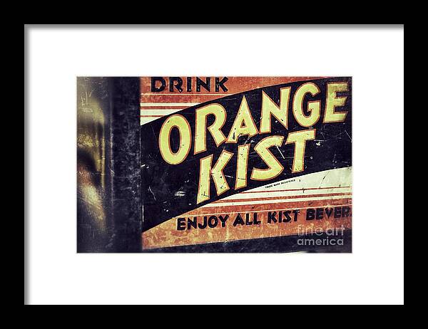 Grunge Framed Print featuring the photograph Orange Kist by Traci Cottingham