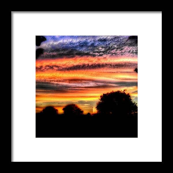 Textgram Framed Print featuring the photograph Orange Layers by Percy Bohannon