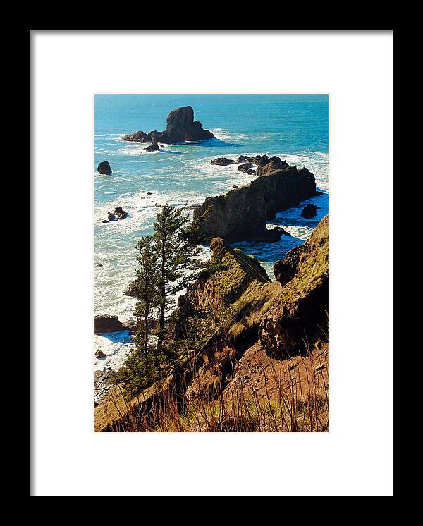 Beaches Framed Print featuring the photograph Oregon Coast by Athena Mckinzie