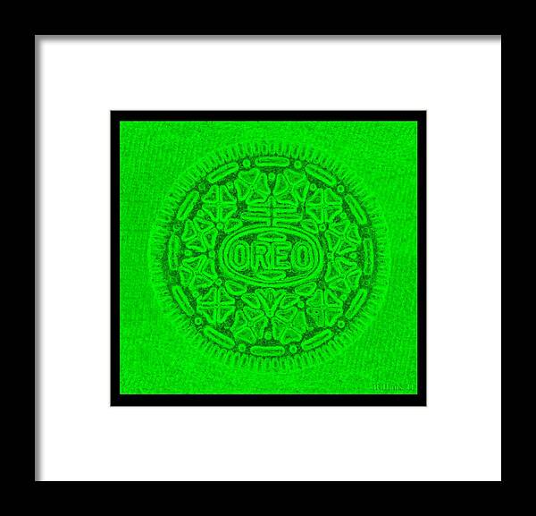 Oreo Framed Print featuring the photograph OREO in GREEN by Rob Hans