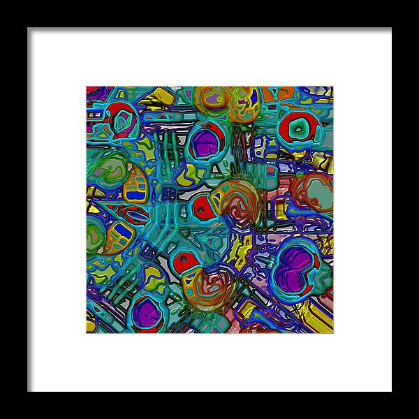 Chaos Framed Print featuring the digital art Organized Chaos by Alec Drake