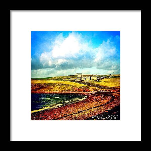 Outdoor Framed Print featuring the photograph Orkney Island by Luisa Azzolini