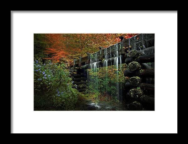 Waterchute Framed Print featuring the photograph Overflow by Ron Sloan