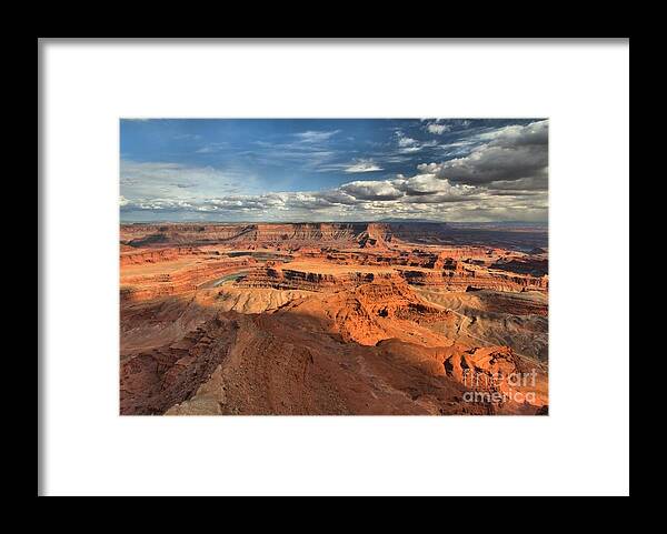 Dead Horse Point Framed Print featuring the photograph Overlooking Dead Horse Point by Adam Jewell