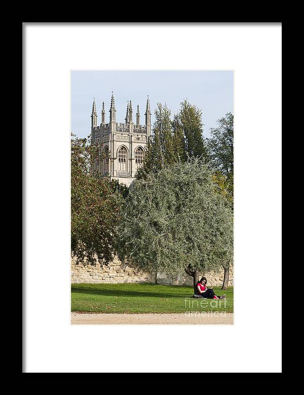 2011 Framed Print featuring the photograph Oxford student by Andrew Michael