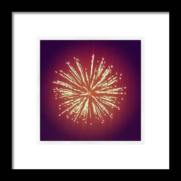  Framed Print featuring the photograph @paigegeorgia Baby Your A Firework by Minna Swindon