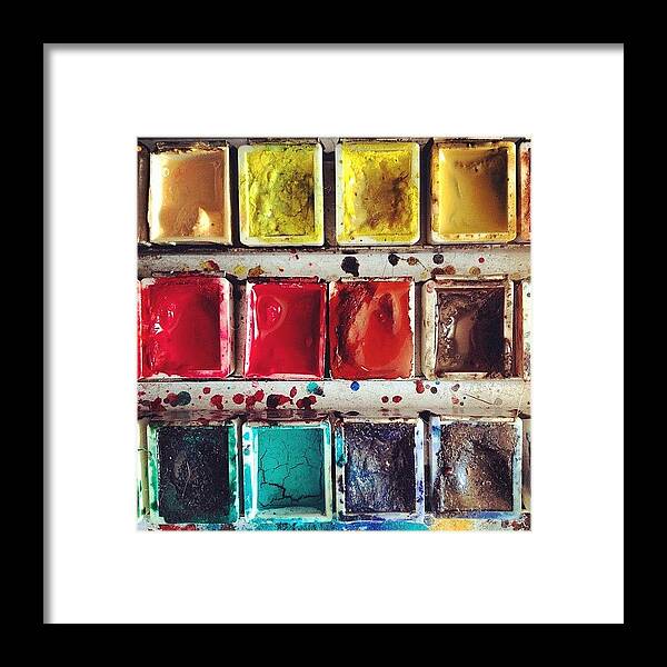 Paint Framed Print featuring the photograph Paintbox by Nic Squirrell