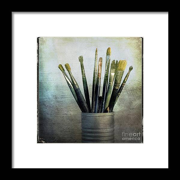 Art Framed Print featuring the photograph Paintbrushs by Bernard Jaubert