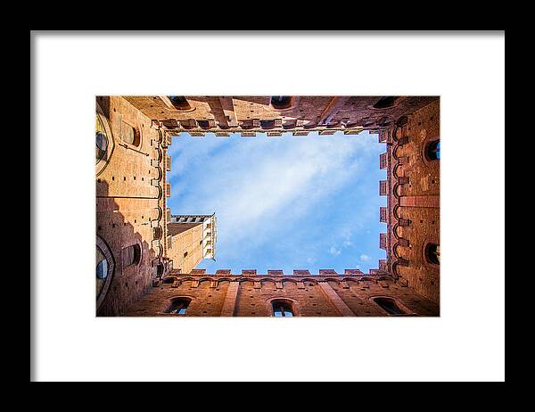 Siena Framed Print featuring the photograph Palazzo Pubblico by Ralf Kaiser