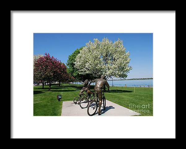 Palmer Park Framed Print featuring the photograph Palmer Park in Spring 2 by Grace Grogan